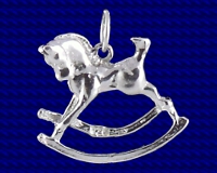Sterling Silver Rocking Horse charm